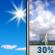Friday: Sunny then Chance Showers And Thunderstorms